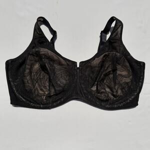 Wacoal Stark Beauty Rose Lace Underwire Bra 42G Black 855225